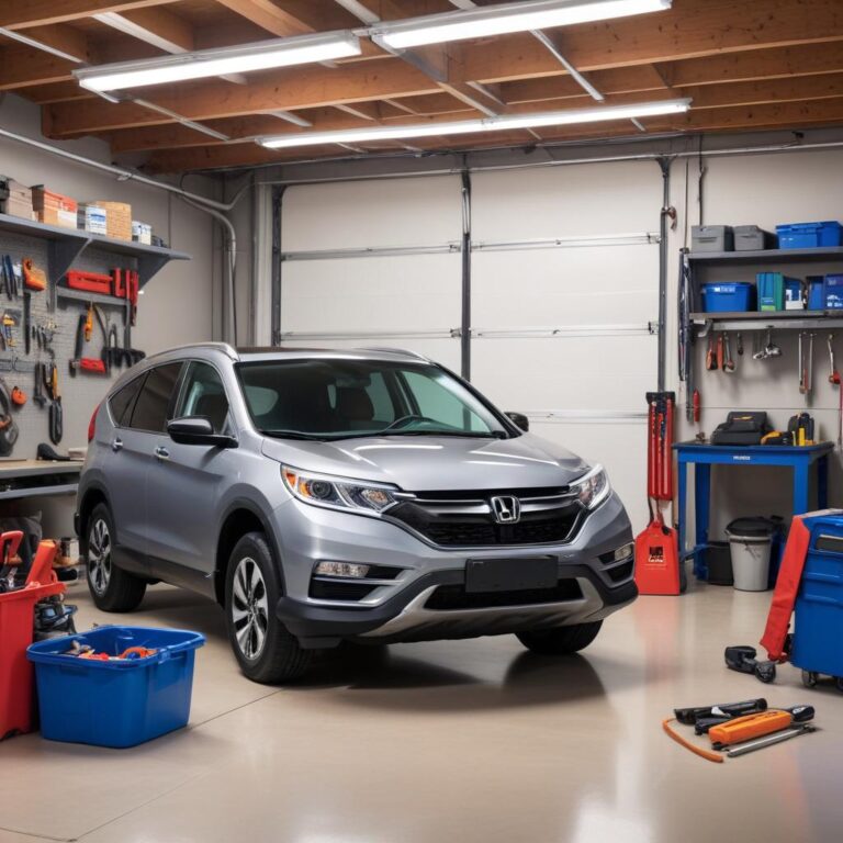 A reliable 2016 Honda CRV being maintained for longevity