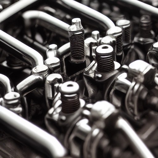 Engine cylinder head valvetrain showing valve spring and rocker arm paths
