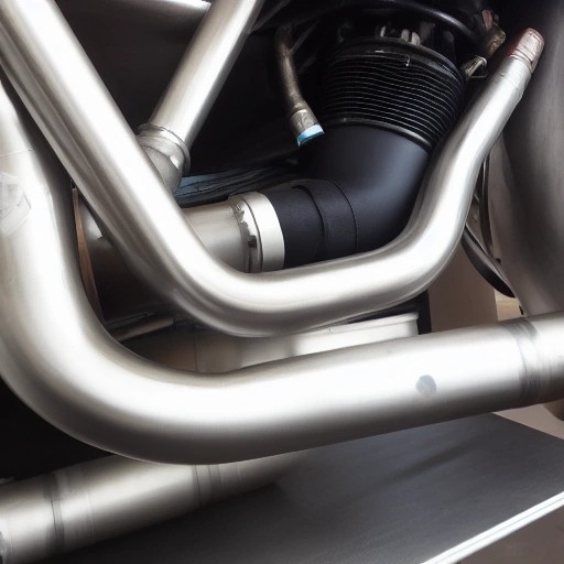 Stainless steel turbo downpipe and upgraded frontpipe exhaust sections