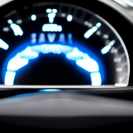 Unlit digital instrument cluster dashboard