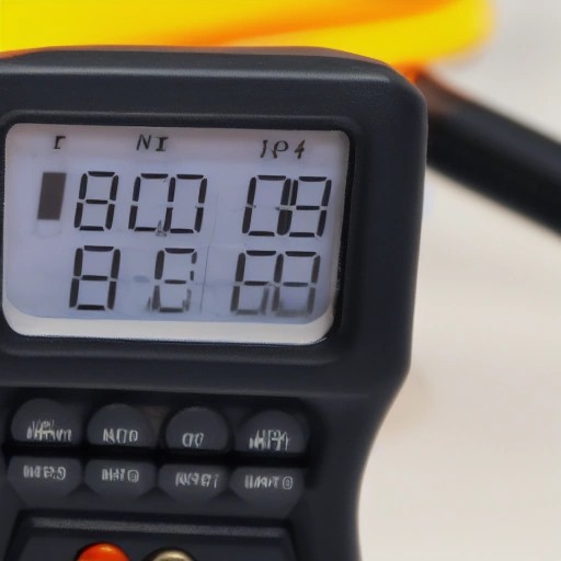 Digital multimeter testing electrical resistance of motor stator coils