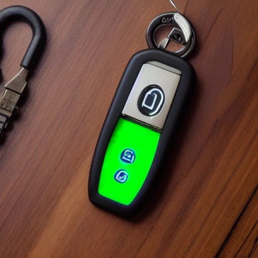 Disassembled keyless smart entry fob