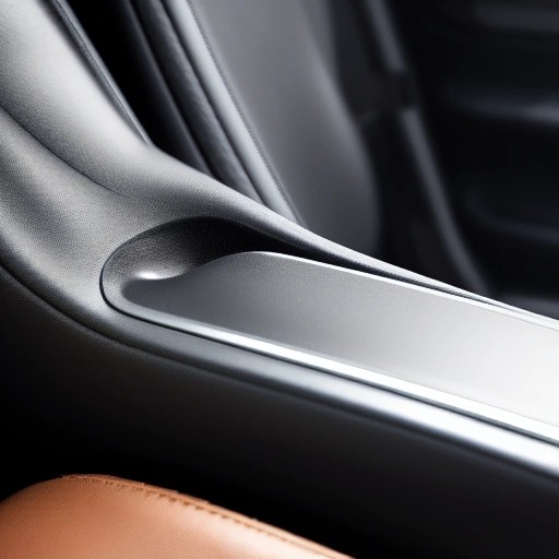 Premium speaker grille on a modern car door panel