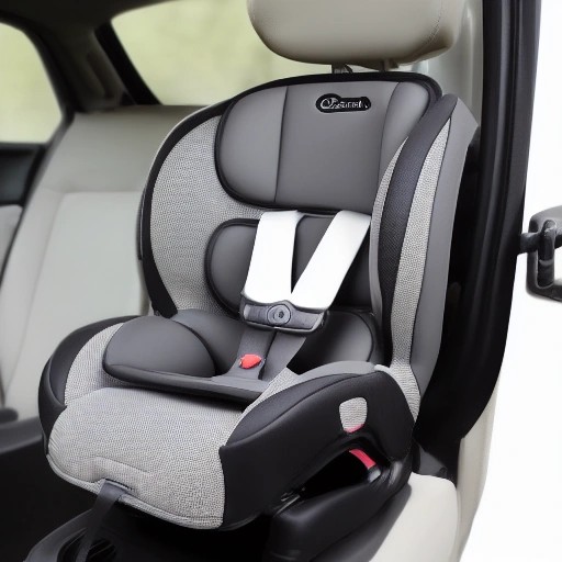 Child safety car seat correctly installed using the LATCH anchor system