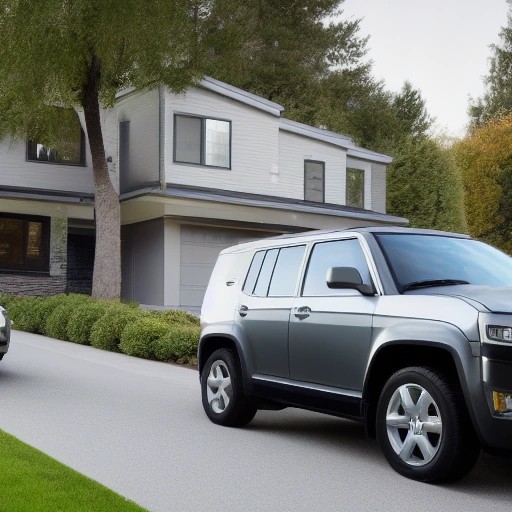 Two generations of a three row family SUV