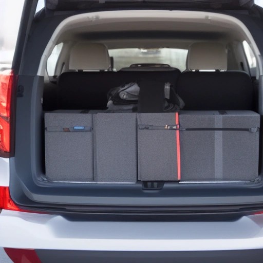 Rear view comparison of two open cargo areas in different SUVs.
