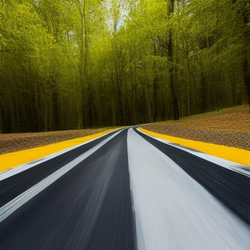 Modern performance hatchback cornering hard on a forest racetrack