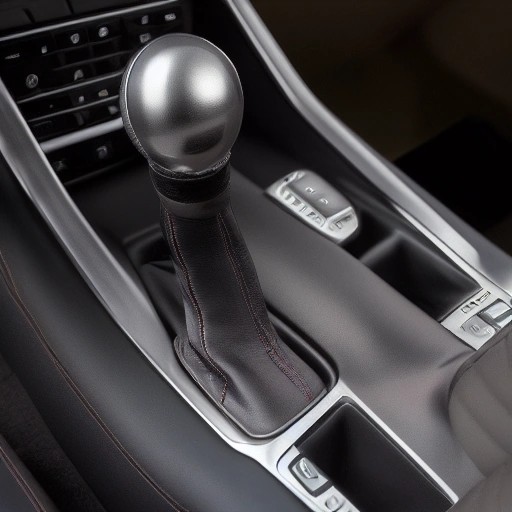 Polished aluminum six speed manual transmission gear shift knob