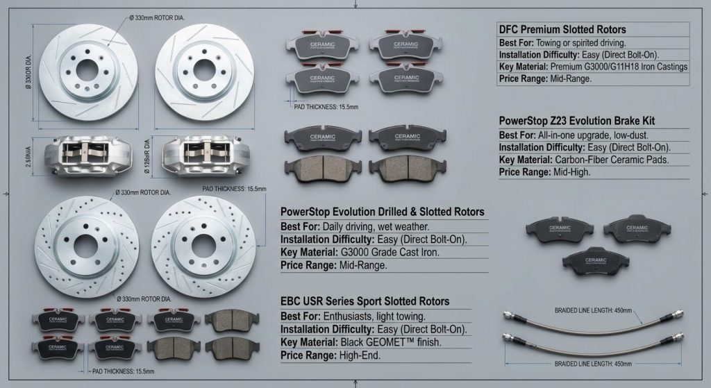 Comparison Table: Choosing Your Rotor Upgrade